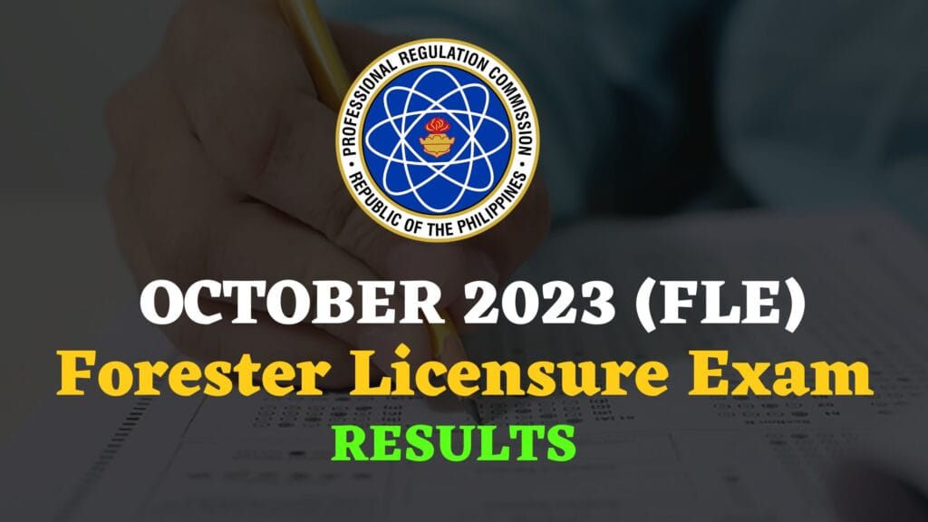 Forester Licensure Exam October 2023 Result