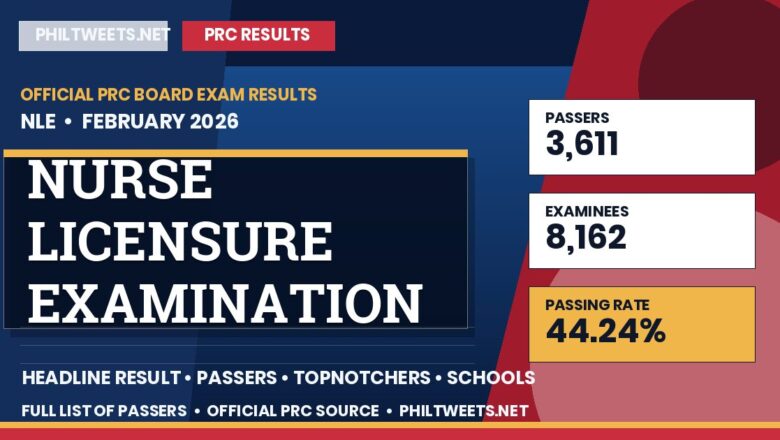 Nurse Licensure Examination Result February 2026 — Official PRC List of Passers