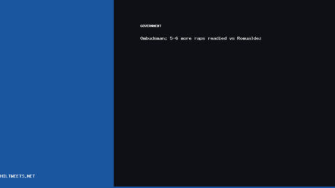 Ombudsman 5-6 More — Ombudsman: 5-6 more raps readied vs Romualdez | PhilTweets