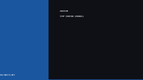 Stop Choking Goodwill — STOP CHOKING GOODWILL | PhilTweets