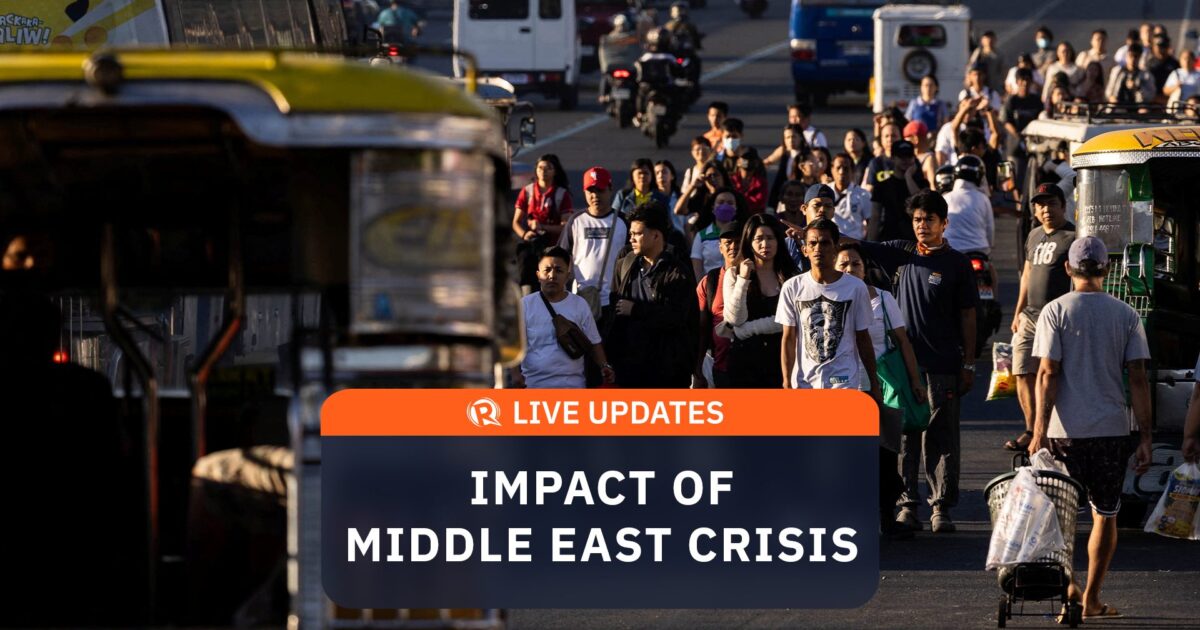 Live Updates Impact — LIVE UPDATES: Impact of Middle East crisis on | PhilTweets