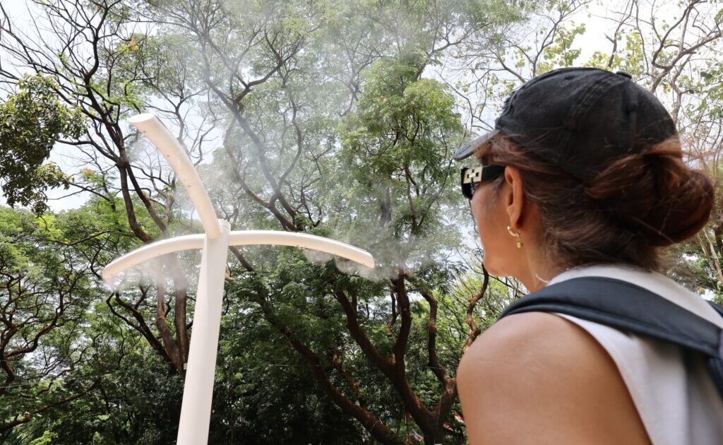 Outdoor Misting System — Outdoor Misting System on Quezon Memorial Circle | PhilTweets