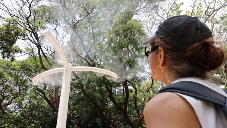 Outdoor Misting System — Outdoor Misting System on Quezon Memorial Circle | PhilTweets