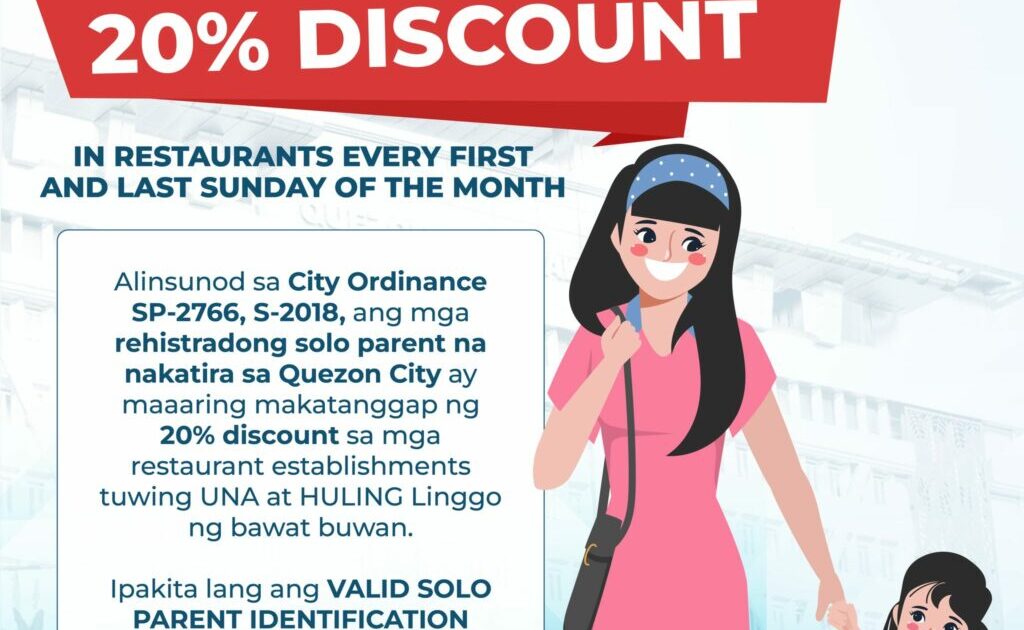 Solo Parent Discount — Solo Parent Discount | PhilTweets