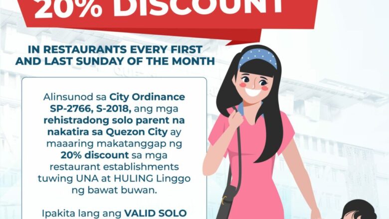 Solo Parent Discount — Solo Parent Discount | PhilTweets