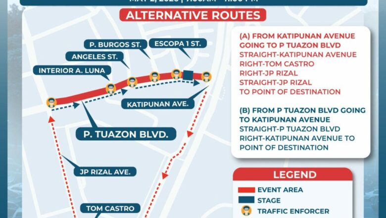Traffic Temporary Closure — Traffic Advisory – Temporary Closure of P. Tuazon | PhilTweets